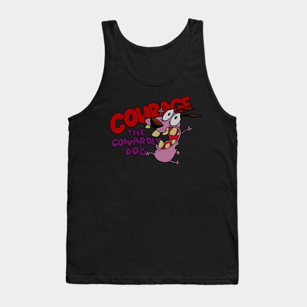 cowardly courage retro Tank Top by annateraa